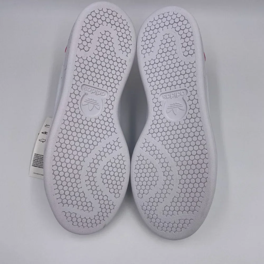 adidas Stan Smith White / Pink Womens Shoes - Picture 6 of 8